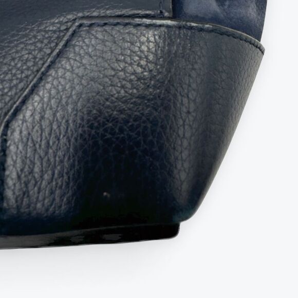 Christian Louboutin Navy Blue Top Handle Spiked 2way Eloise Tote Bag Satchel Sm - Picture 5 of 15